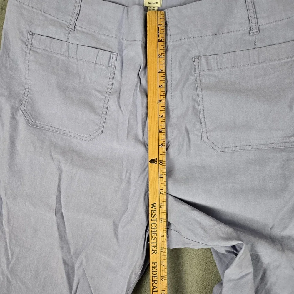 Maeve Anthropologie Pants Womens 28W‎ The Colette High Rise Crop Wide Leg Purple